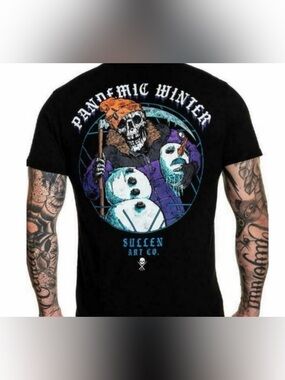 Sullen Art Co. "Pandemic Winter" Men's Graphic Tee - XXL - NEW